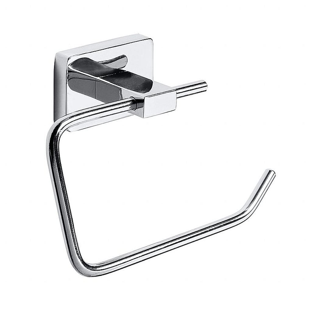 Brillantbad BIKI Papierrollenhalter ohne Deckel Chrom poliert 126x90x42 mm f&uuml;r Bad & WC >> zum Bohren 