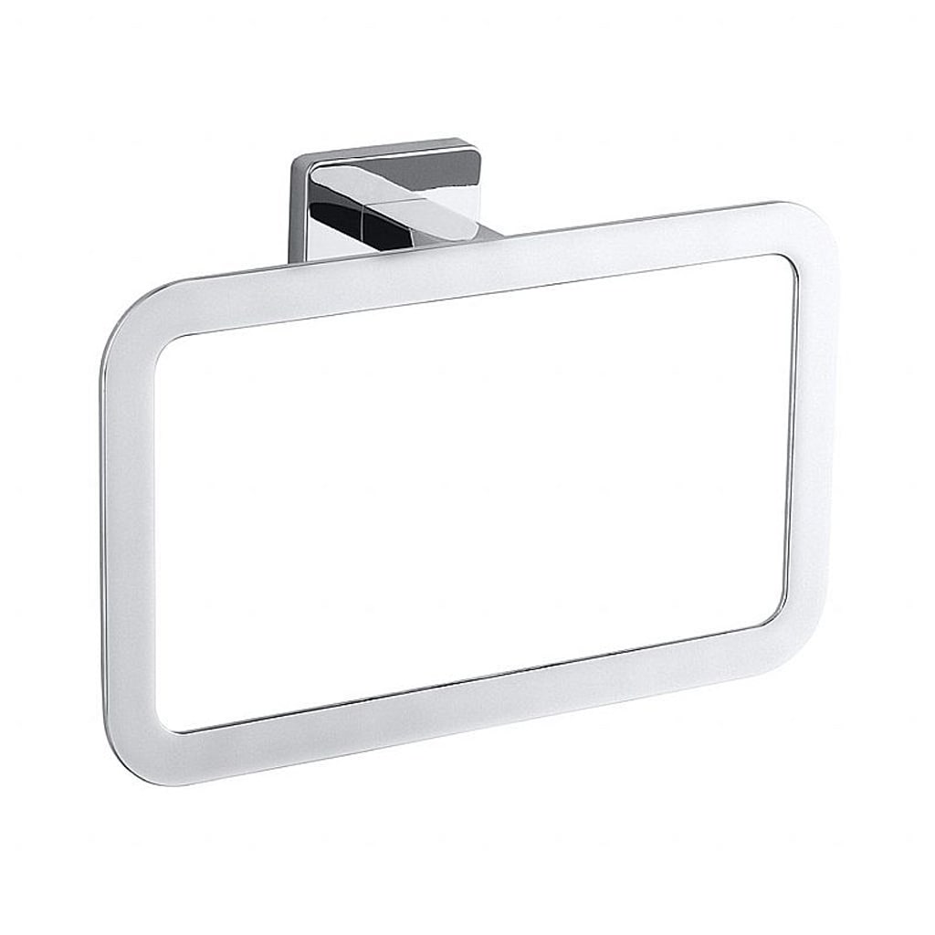 Brillantbad BIKI Handtuchhalter Chrom poliert 228x150x60 mm f&uuml;r Bad & K&uuml;che >> zum Bohren 