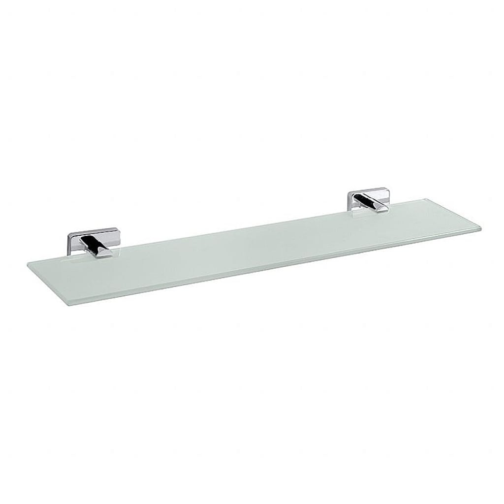 Brillantbad BIKI Glasablage Chrom poliert Glas 500x36x115 mm f&uuml;r Bad & WC >> zum Bohren 