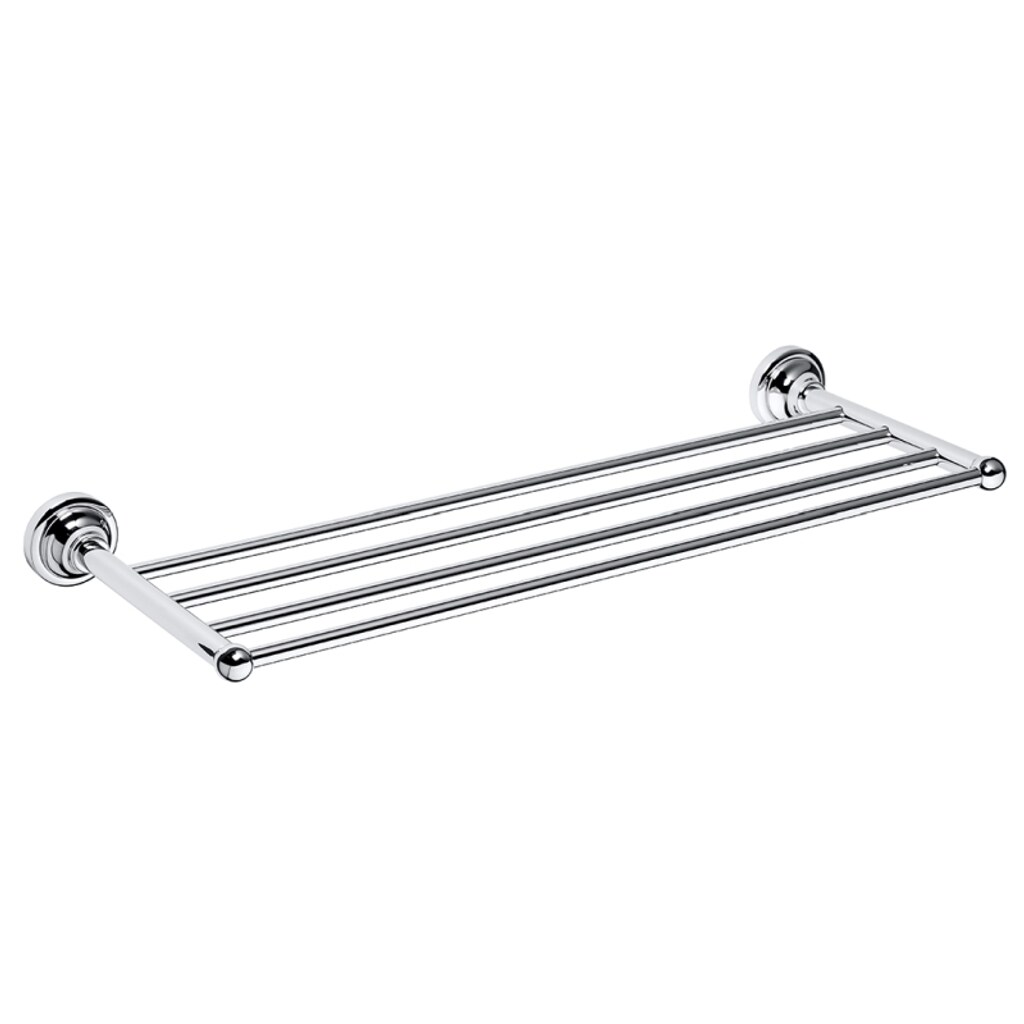 Brillantbad BETRO CHROM Handtuchablage Messing Chrom 665x65x225 mm f&uuml;r Bad & K&uuml;che >> zum Bohren 