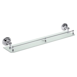 Brillantbad BETRO CHROM Glasablage Messing Glas Chrom 600x90x125 mm für Bad & Küche >> zum Bohren 