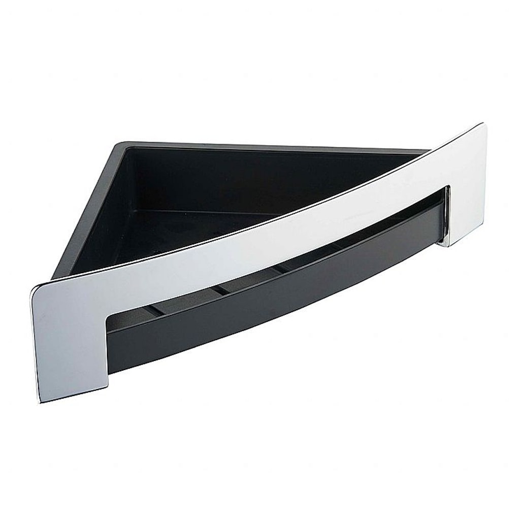 Brillantbad BYTRO Eckseifenkorb Messing Kunststoff Chrom 160x280x75 mm f&uuml;r Bad & WC >> zum Bohren 