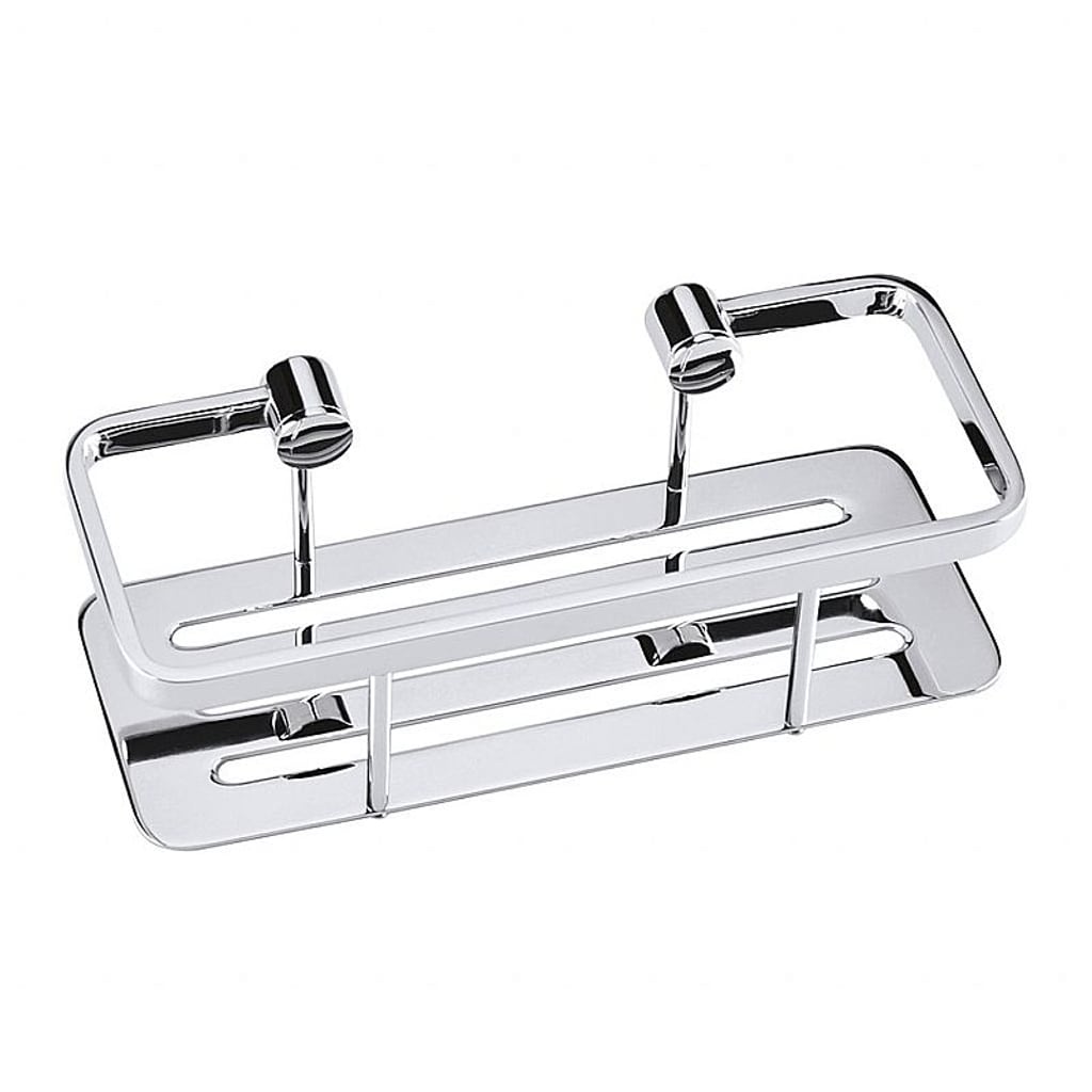 Brillantbad BYTRO Seifenkorb Edelstahl Kunststoff Chrom poliert 105x250x70 mm f&uuml;r Bad & WC >> zum Bohren 