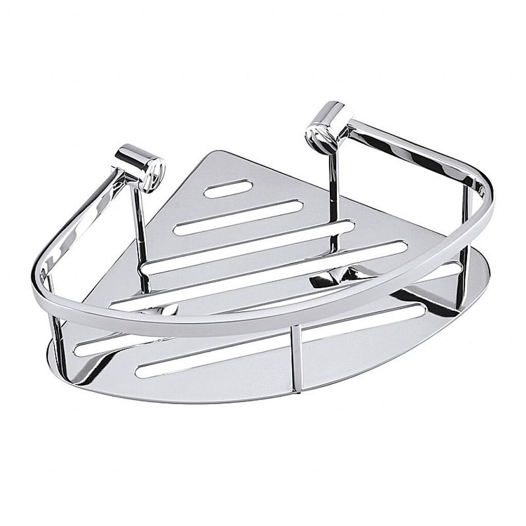 Brillantbad BYTRO Eckseifenkorb Messing Chrom poliert 200x260x70 mm f&uuml;r Bad & WC >> zum Bohren 