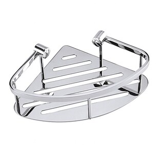 Brillantbad BYTRO Eckseifenkorb Messing Chrom poliert 200x260x70 mm für Bad & WC >> zum Bohren 