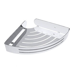 Brillantbad BYTRO Eckseifenkorb Edelstahl poliert 210x311x45 mm für Bad & WC >> zum Bohren 