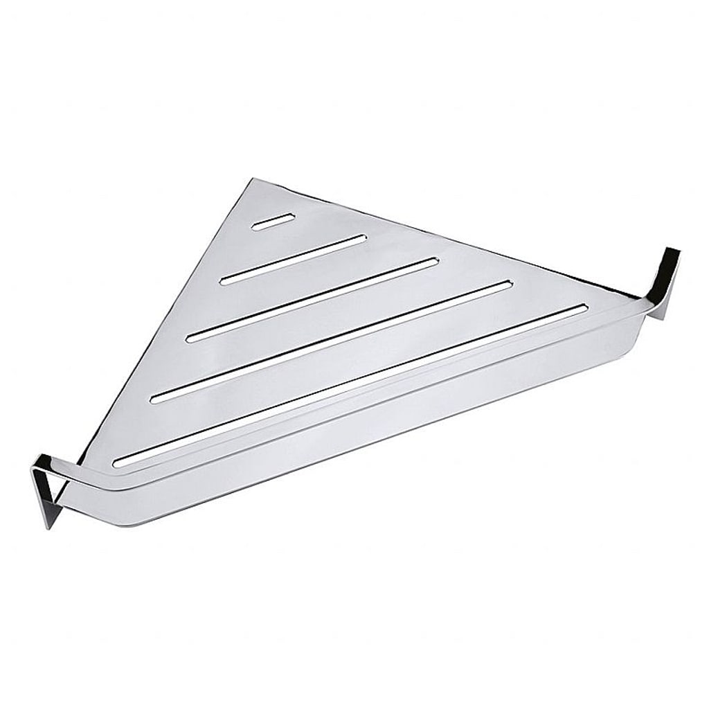 Brillantbad BYTRO Eckseifenkorb Edelstahl Chrom poliert 205x340x65 mm f&uuml;r Bad & WC >> zum Bohren 