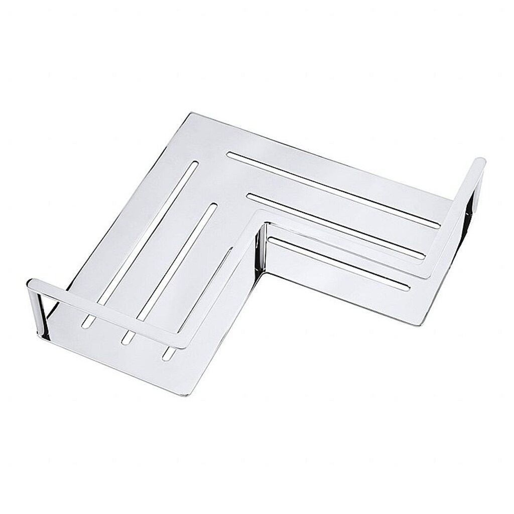 Brillantbad BYTRO Eckseifenkorb Edelstahl Chrom poliert 250x335x65 mm f&uuml;r Bad & WC >> zum Bohren 