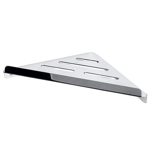 Brillantbad BYTRO Eckseifenkorb Edelstahl poliert 142x262x35 mm für Bad & WC >> zum Bohren 