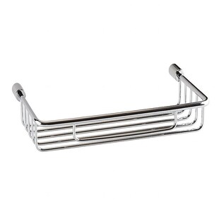 Brillantbad BYTRO Seifenkorb Messing Chrom poliert 100x155x25 mm für Bad & WC >> zum Bohren 