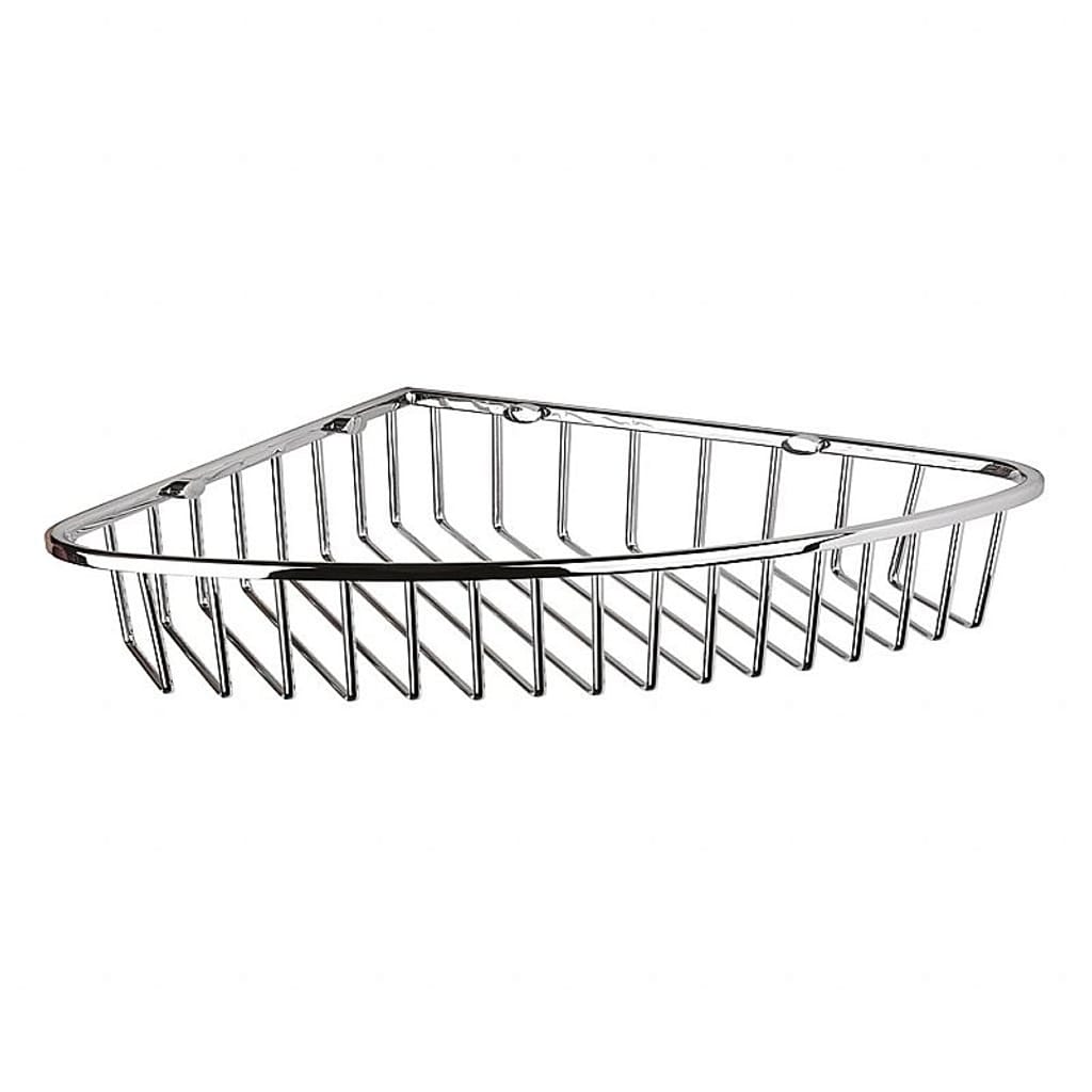 Brillantbad BYTRO Eckseifenkorb Messing Chrom poliert 205x265x40 mm f&uuml;r Bad & WC >> zum Bohren 