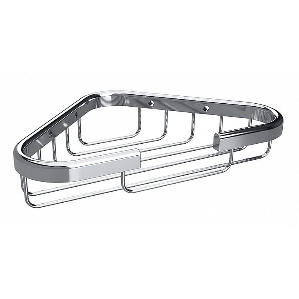 Brillantbad BYTRO Eckseifenkorb Messing Chrom poliert 111x173x30 mm f&uuml;r Bad & WC >> zum Bohren 