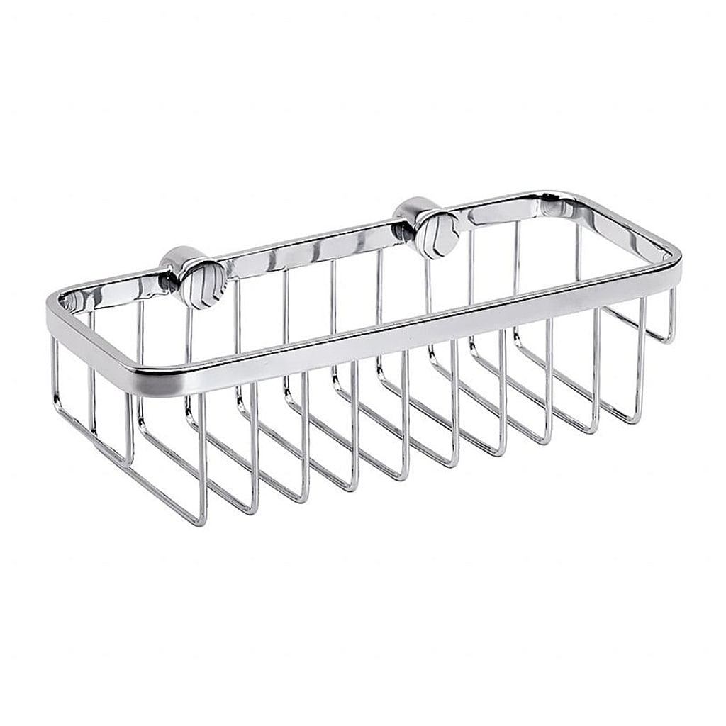 Brillantbad BYTRO Seifenkorb Messing Chrom poliert 112x250x70 mm f&uuml;r Bad & WC >> zum Bohren 