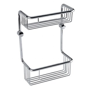 Brillantbad BYTRO Doppelseifenkorb Messing Chrom poliert 116x220x320 mm für Bad & WC >> zum Bohren 