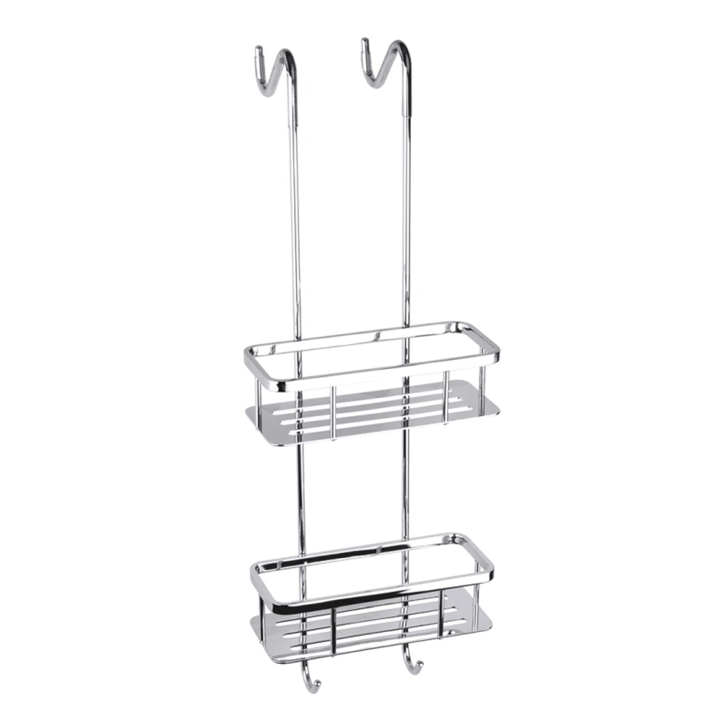 Brillantbad BYTRO Doppelseifenkorb Edelstahl Messing poliert 205x250x705 mm f&uuml;r Bad & WC >> zum Einh&auml;ngen 