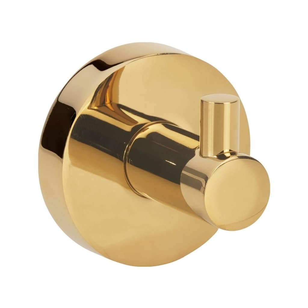 Brillantbad BILLO Kleiderhaken Messing Gold poliert 50x55x55 mm f&uuml;r Bad & K&uuml;che >> zum Bohren oder Kleben* 