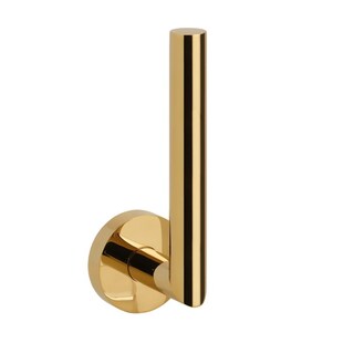 Brillantbad BILLO Reservepapierrollenhalter Messing Gold poliert 65x55x165 mm für Bad & WC >> zum Bohren oder Kleben* 