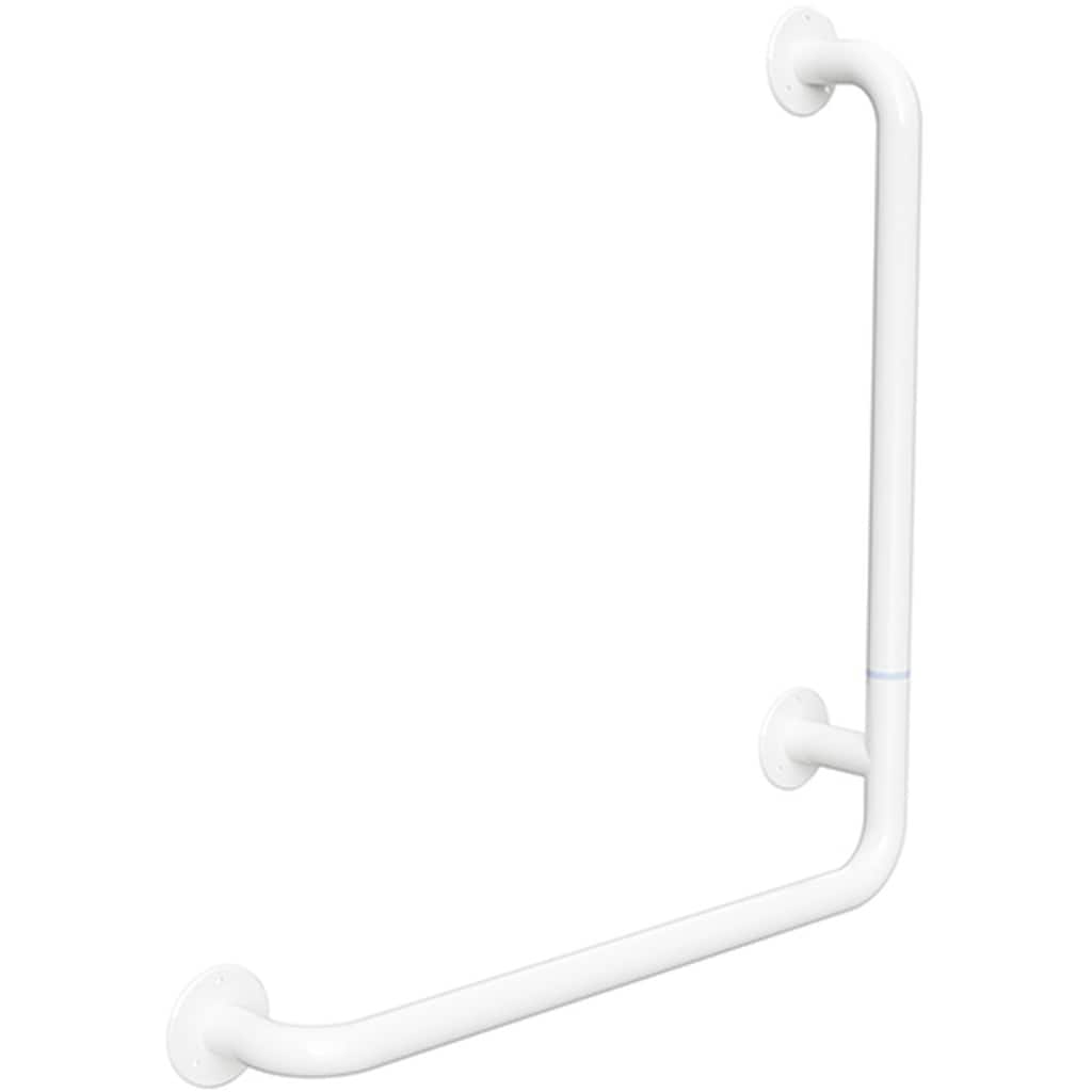 Brillantbad BELP Duschgriff Steckbar Rechts Eisen Wei&szlig; 110x625x675 mm, 120 kg Traglast f&uuml;r Bad & WC >> zum Bohren 