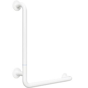 Brillantbad BELP Duschgriff Steckbar Links Eisen Weiß 110x625x675 mm, 120 kg Traglast für Bad & WC >> zum Bohren 