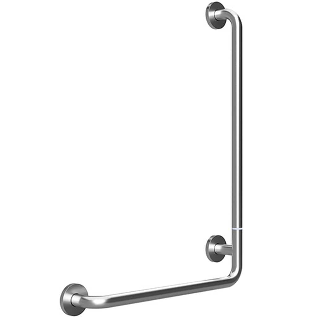 Brillantbad BELP Duschgriff Steckbar Rechts Edelstahl geb&uuml;rstet mit Abdeckung 110x630x890 mm, 120 kg Traglast f&uuml;r Bad & WC >> zum Bohren 