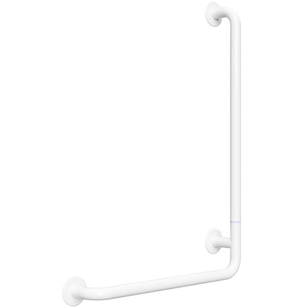 Brillantbad BELP Duschgriff Steckbar Rechts Eisen Wei&szlig; 110x625x885 mm, 120 kg Traglast f&uuml;r Bad & WC >> zum Bohren 