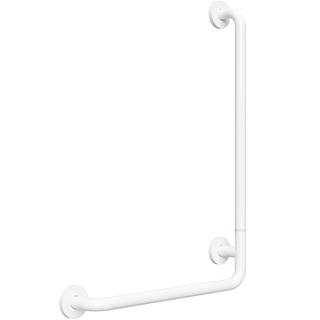 Brillantbad BELP Duschgriff Steckbar Rechts Eisen Wei&szlig; mit Abdeckung 110x630x890 mm, 120 kg Traglast f&uuml;r Bad & WC >> zum Bohren 