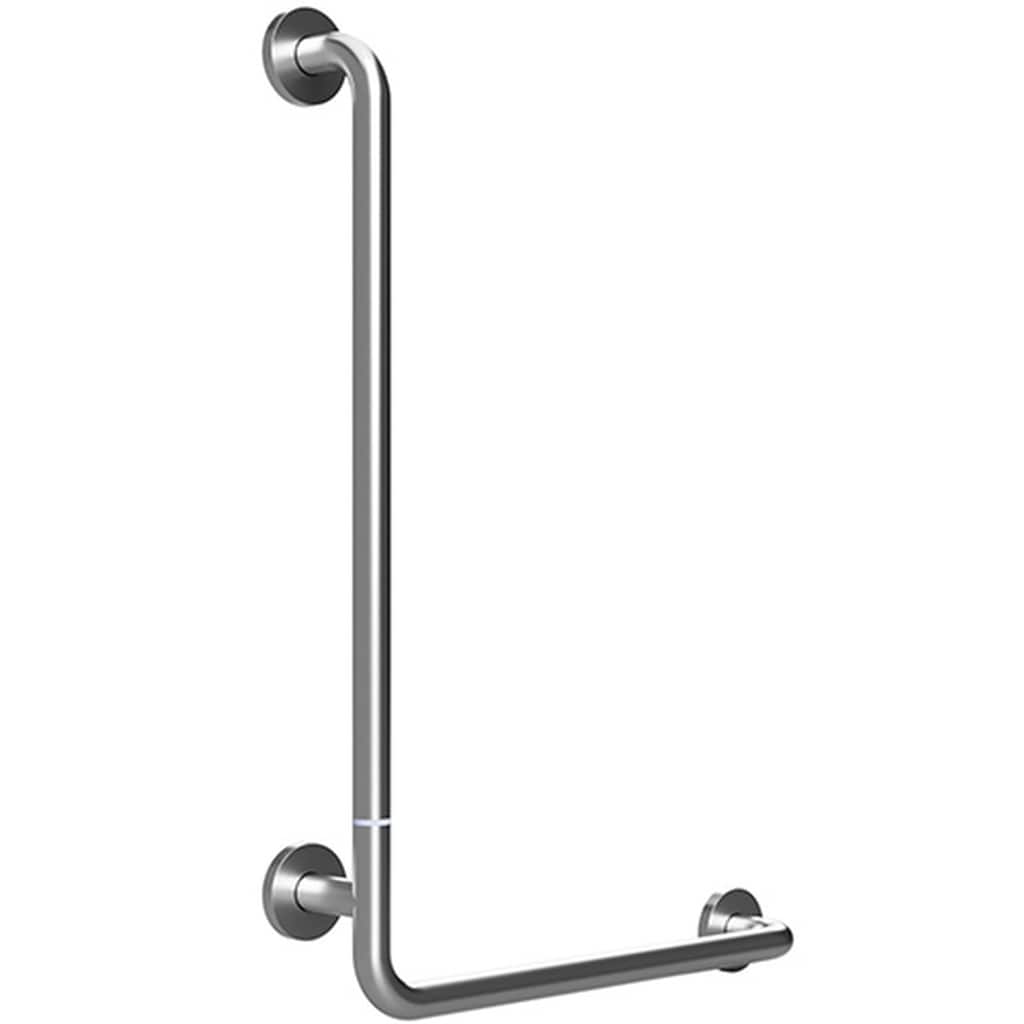 Brillantbad BELP Duschgriff Steckbar Links Edelstahl geb&uuml;rstet mit Abdeckung 110x630x890 mm, 120 kg Traglast f&uuml;r Bad & WC >> zum Bohren 