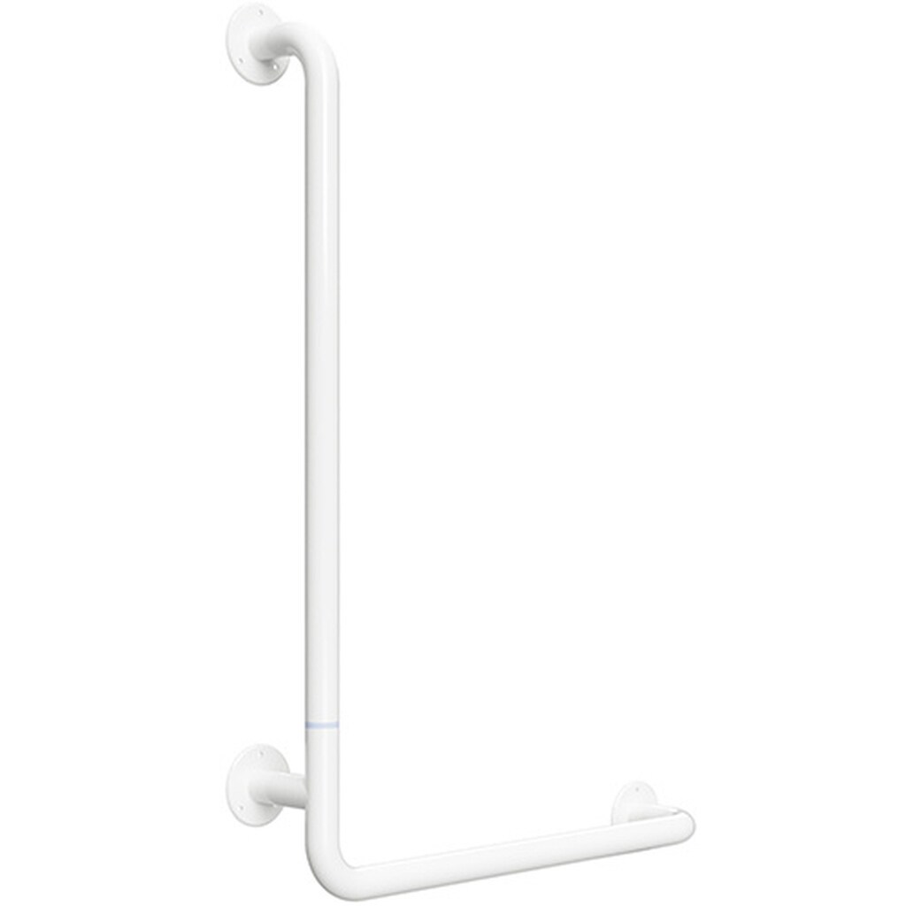 Brillantbad BELP Duschgriff Steckbar Links Eisen Wei&szlig; 110x625x885 mm, 120 kg Traglast f&uuml;r Bad & WC >> zum Bohren 
