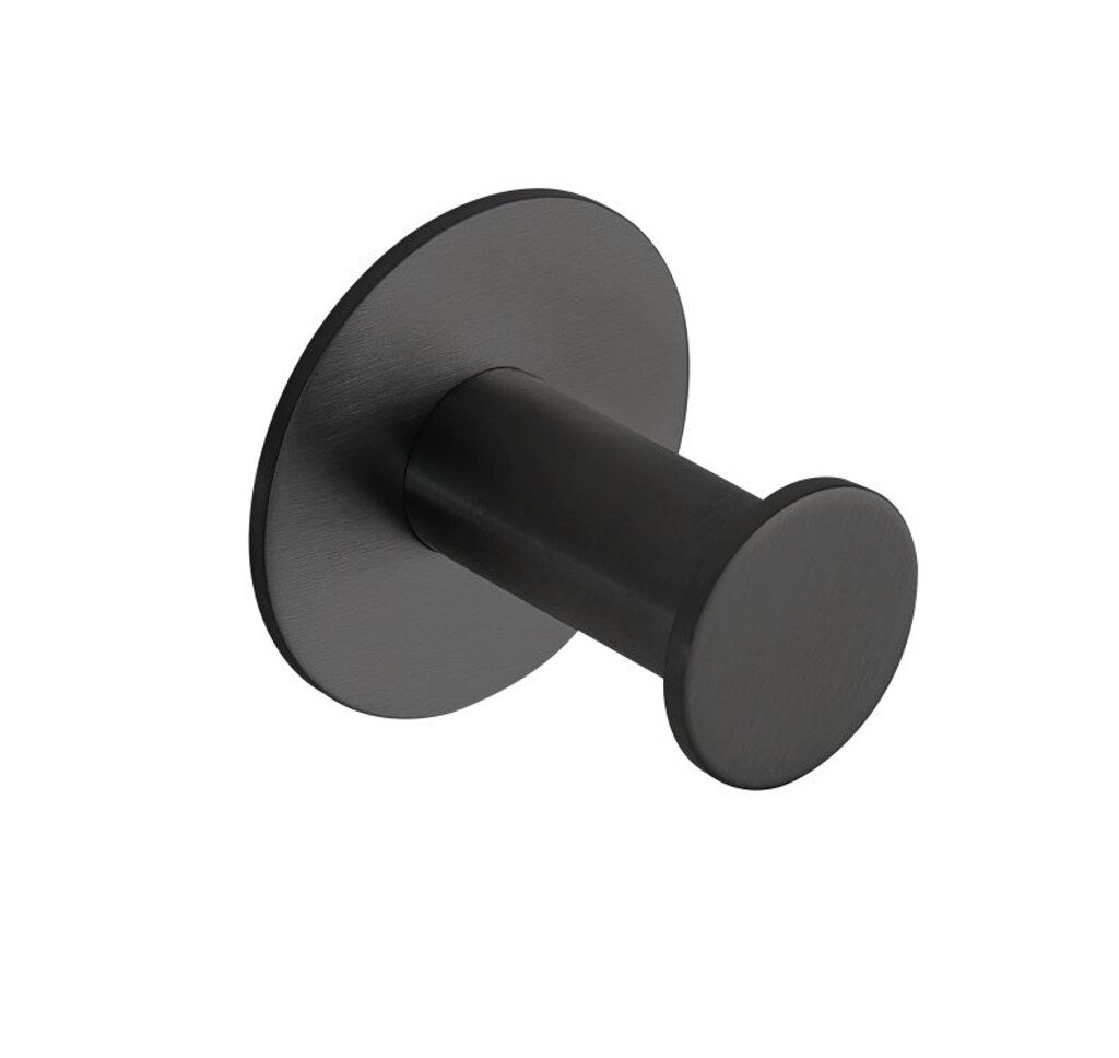 Brillantbad BEASY Kleiderhaken Edelstahl Schwarz 31x45x45 mm f&uuml;r Bad & K&uuml;che >> zum Kleben 