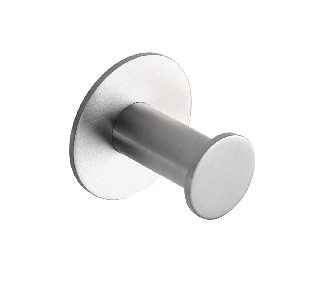 Brillantbad BEASY Kleiderhaken Edelstahl geb&uuml;rstet 31x45x45 mm f&uuml;r Bad & K&uuml;che >> zum Kleben 