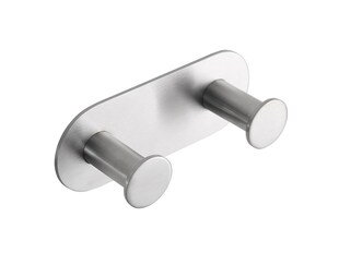 Brillantbad BEASY Kleiderhaken Edelstahl gebürstet 31x115x45 mm für Bad & Küche >> zum Kleben 