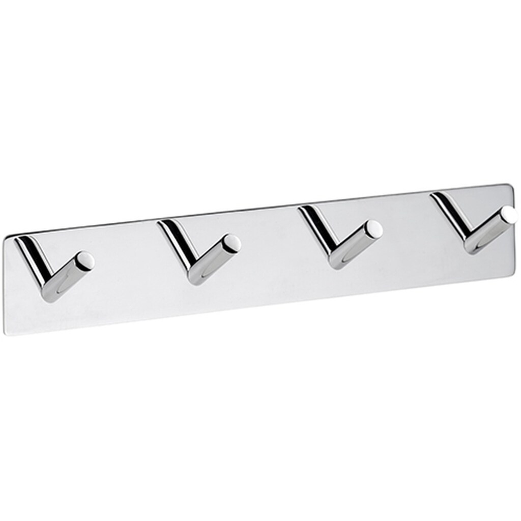 Brillantbad BEASY Hakenleiste Edelstahl poliert 38x255x45 mm f&uuml;r Bad & K&uuml;che >> zum Kleben 