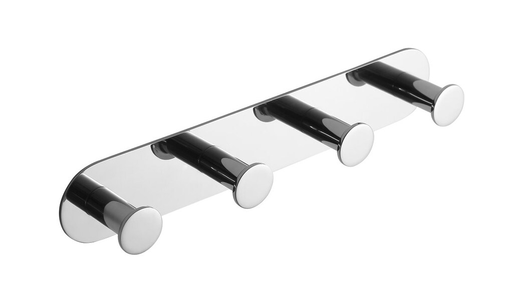 Brillantbad BEASY Hakenleiste Edelstahl poliert 31x255x45 mm f&uuml;r Bad & K&uuml;che >> zum Kleben 