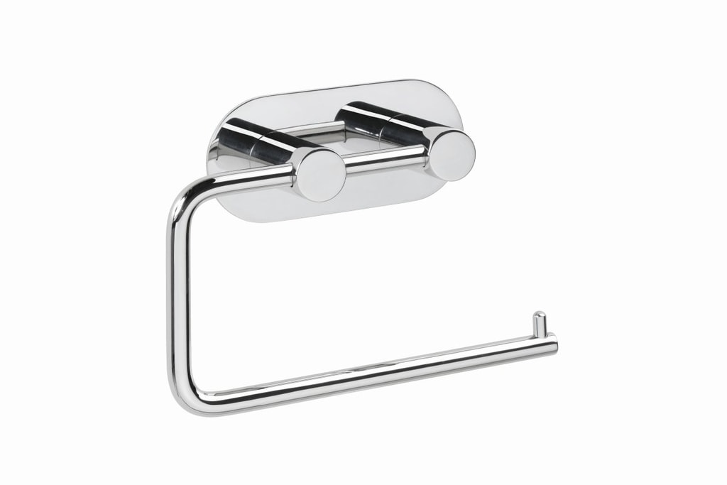 Brillantbad BEASY Toilettenpapierhalter Edelstahl poliert 42x145x100 mm f&uuml;r Bad & WC >> zum Kleben 