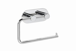 Brillantbad BEASY Toilettenpapierhalter Edelstahl poliert 42x145x100 mm für Bad & WC >> zum Kleben 