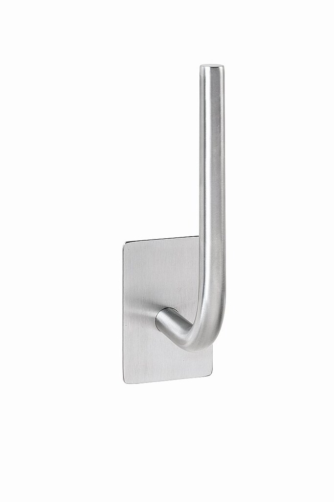 Brillantbad BEASY Reservepapierhalter Edelstahl geb&uuml;rstet 74x45x180 mm f&uuml;r Bad & WC >> zum Kleben 