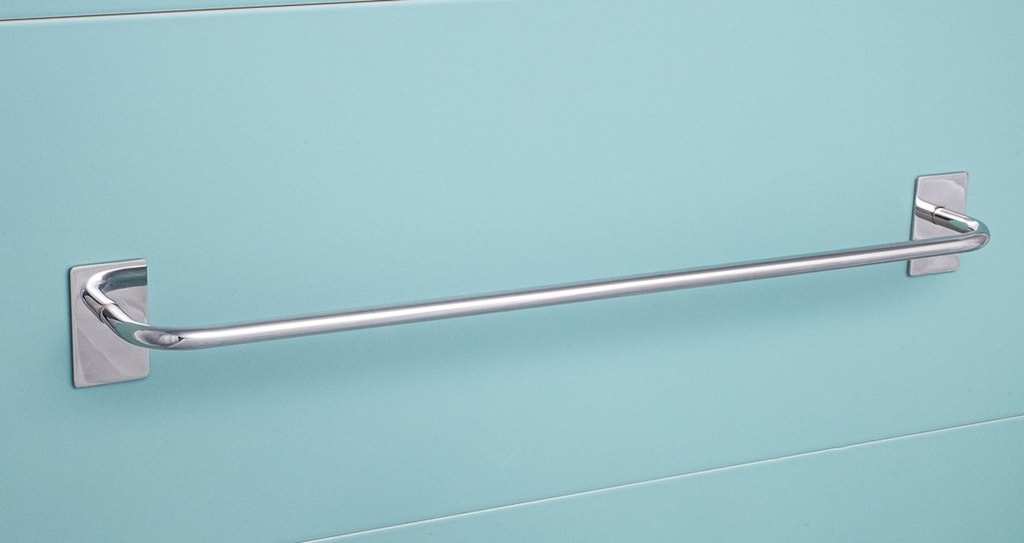 Brillantbad BEASY Handtuchhalter Edelstahl poliert 74x645x72 mm f&uuml;r Bad & K&uuml;che >> zum Kleben 