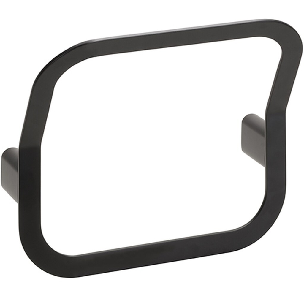 Brillantbad BORGANIC BLACK Handtuchring Edelstahl Schwarz 123x250x241 mm f&uuml;r Bad & K&uuml;che >> zum Bohren 