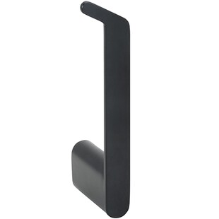 Brillantbad BORGANIC BLACK Reservepapierrollenhalter Edelstahl Schwarz 59x38x165 mm für Bad & WC >> zum Bohren 