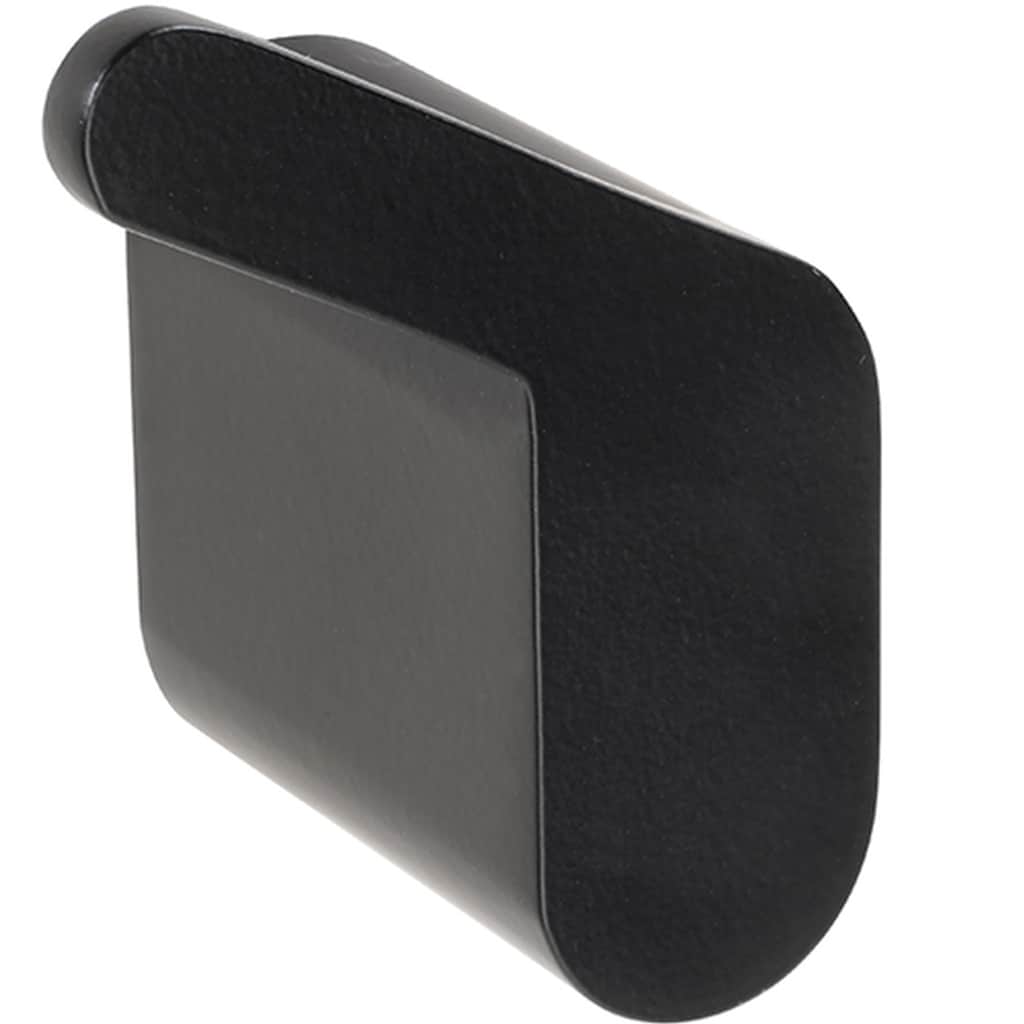 Brillantbad BORGANIC BLACK Kleiderhaken Links Edelstahl Zink Schwarz 39x44x58 mm f&uuml;r Bad & K&uuml;che >> zum Bohren 