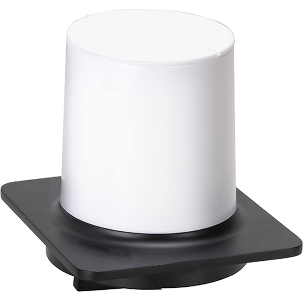 Brillantbad BORGANIC BLACK Seifenspender Edelstahl Zink Kunststoff Schwarz 110x100x115 mm, 200 ml f&uuml;r Bad & K&uuml;che >> zum Bohren 