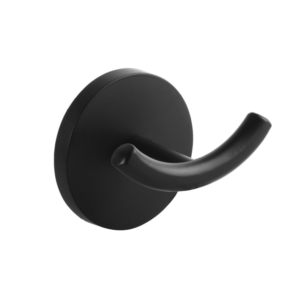 Brillantbad BOX Doppelkleiderhaken Zink Schwarz 50x70x60 mm f&uuml;r Bad & K&uuml;che >> zum Bohren 