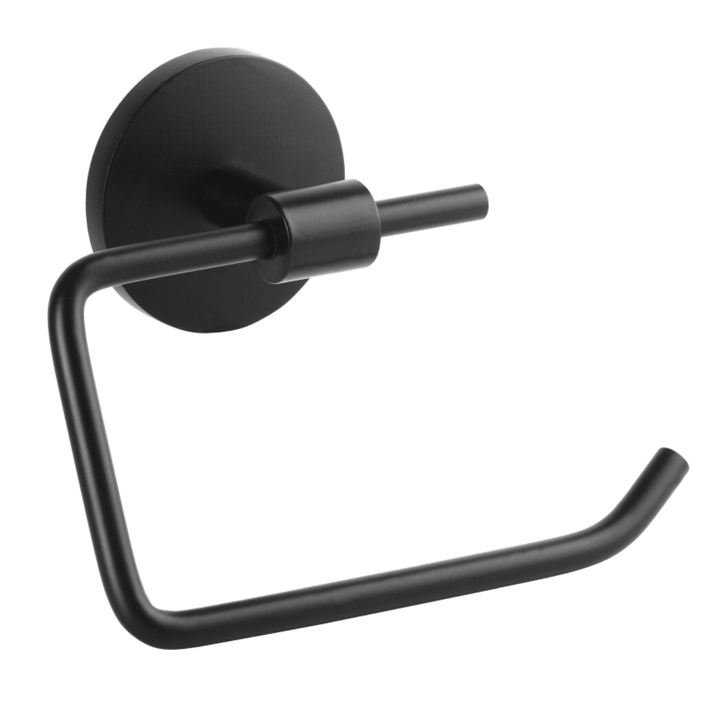 Brillantbad BOX Papierrollenhalter Zink Schwarz 55x138x103 mm f&uuml;r Bad & WC >> zum Bohren 