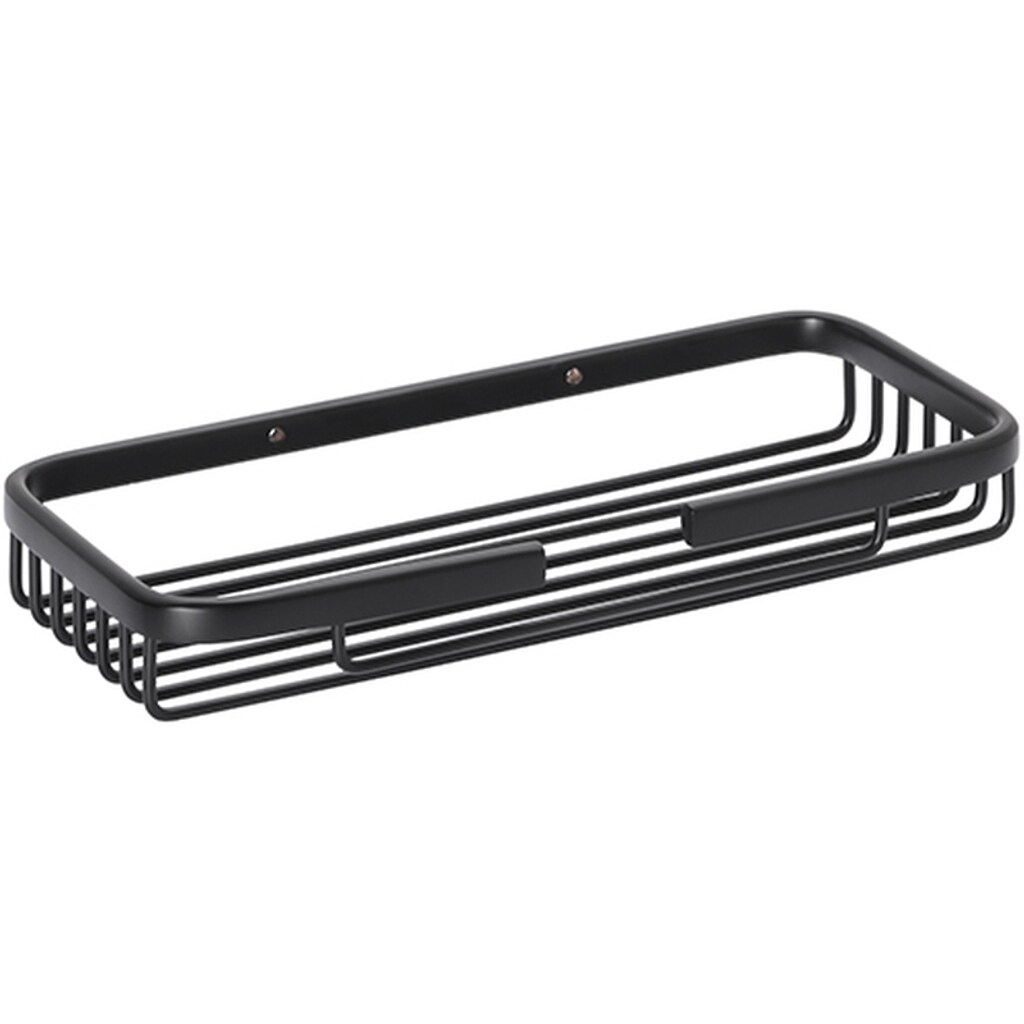 Brillantbad BYTRO Seifenkorb Messing Schwarz 100x230x30 mm f&uuml;r Bad & WC >> zum Bohren 