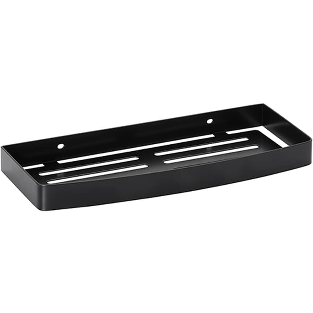 Brillantbad BARK Seifenkorb Edelstahl Schwarz 115x300x26 mm f&uuml;r Bad & WC >> zum Bohren 