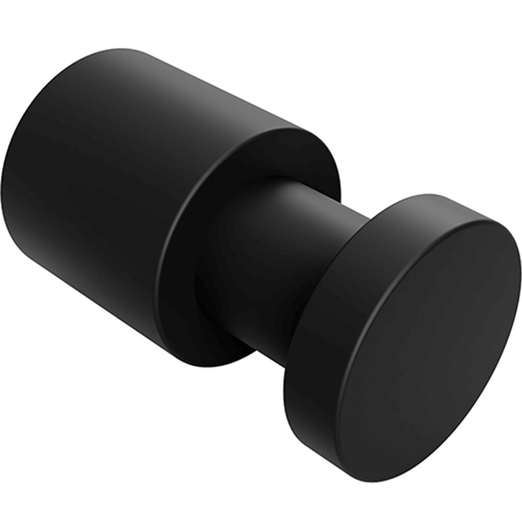 Brillantbad BARK Kleiderhaken Messing Schwarz 30x16x16 mm f&uuml;r Bad & K&uuml;che >> zum Bohren 