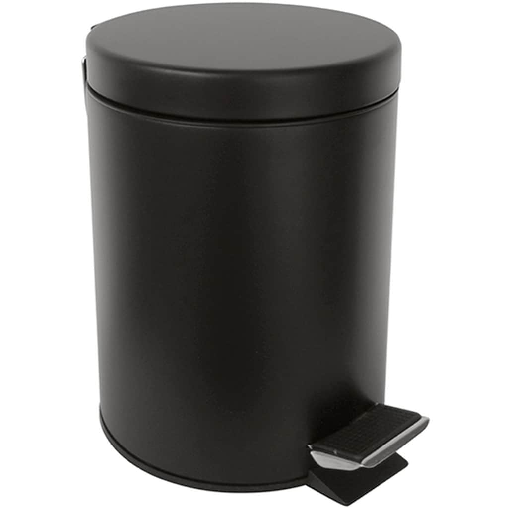 Brillantbad BARK Abfalleimer Messing Schwarz "Soft Close" 170x170x255 mm, 3 Ltr f&uuml;r Bad & K&uuml;che >> Freistehend anwendbar 