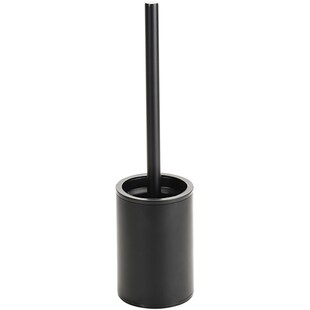 Brillantbad BARK WC-Bürstengarnitur Edelstahl Kunststoff Schwarz 100x90x365 mm für Bad & WC >> zum Bohren 