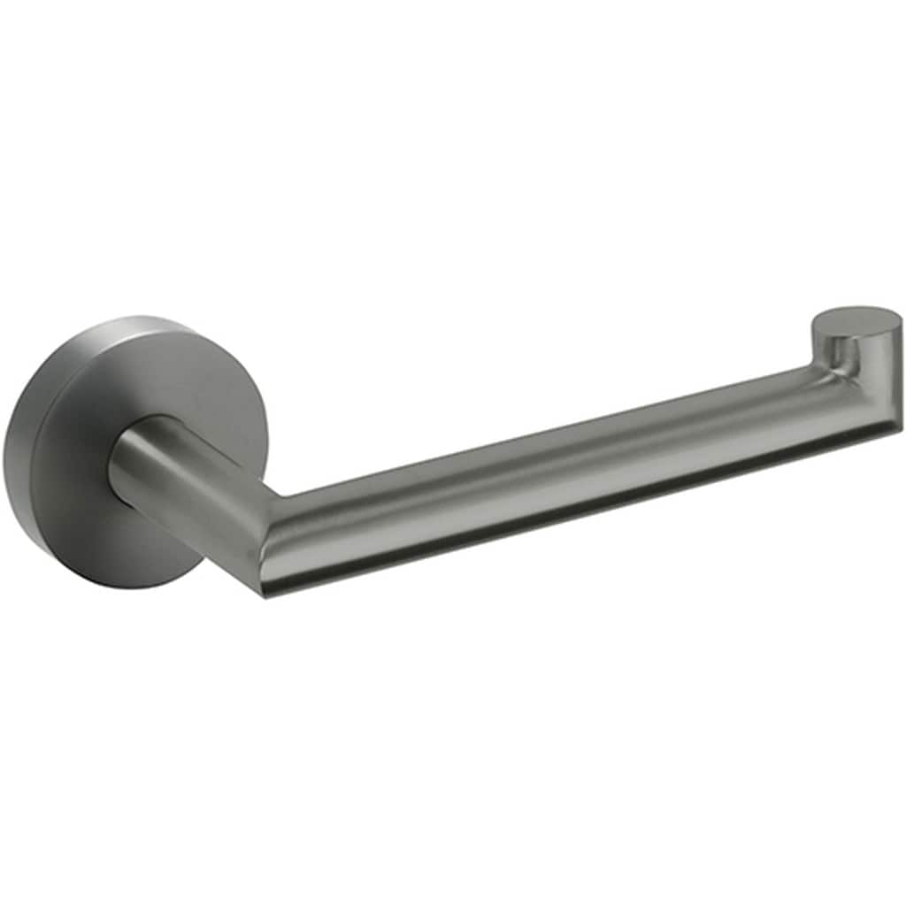 Brillantbad BAPHIT Papierrollenhalter ohne Deckel Messing Metallic Grau matt 70x175x55 mm f&uuml;r Bad & WC >> zum Bohren 