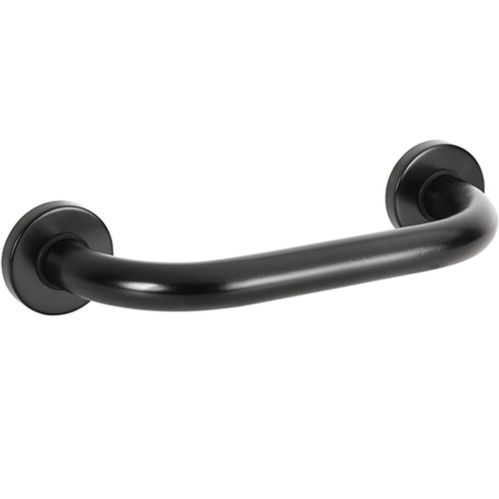 Brillantbad BELP Haltegriff Eisen Gummi Schwarz 106x380x80 mm, 120 kg Traglast f&uuml;r Bad & WC >> zum Bohren 